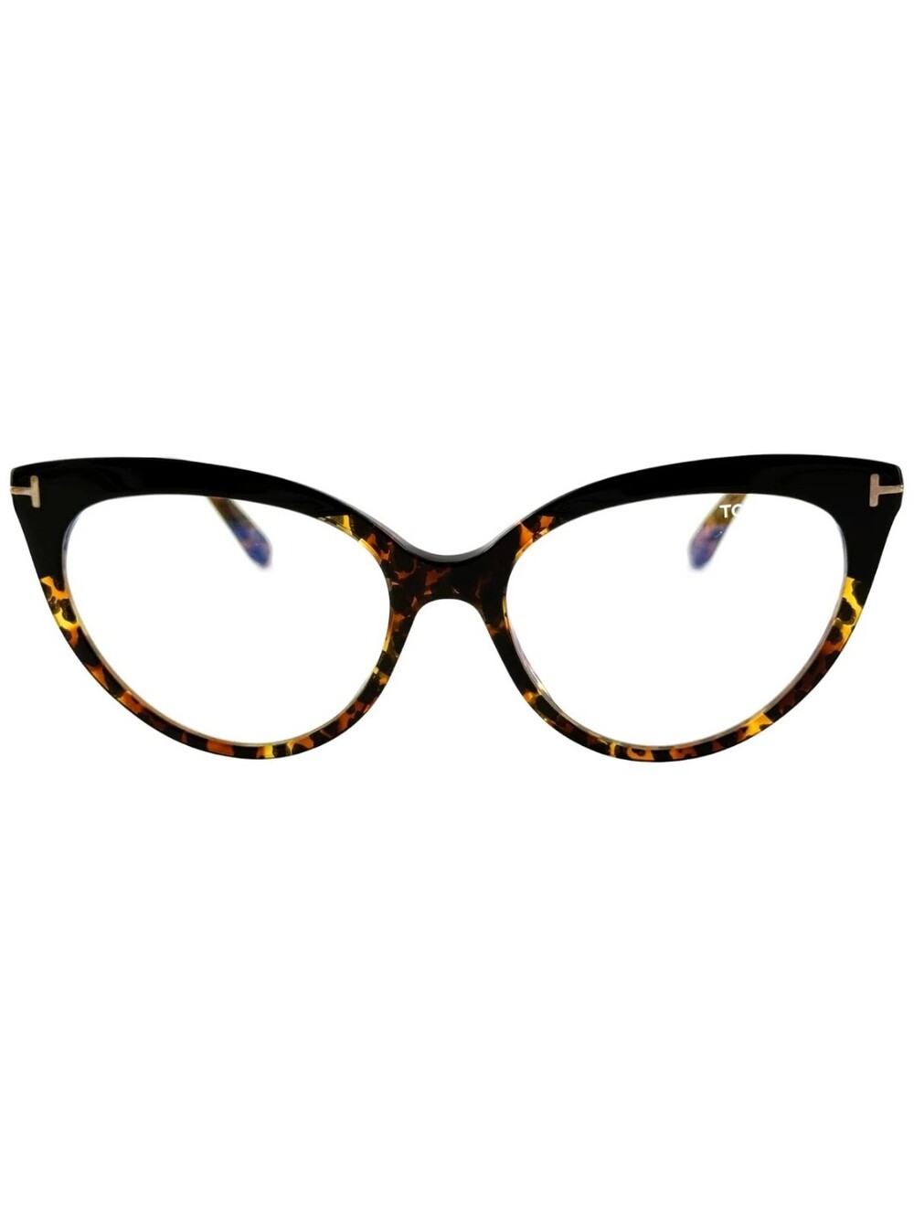 TOM FORD TF5674 - B Leopard Cat Eye Blue Block Glasses